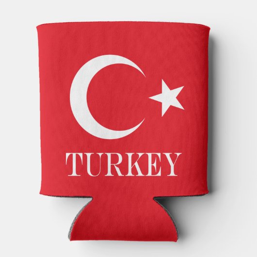 Türkische Flagge Dosenkühler (Rückseite)