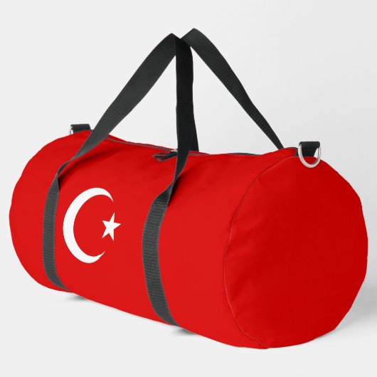 Türkische Flagge Duffle Bag (Linke Ecke)