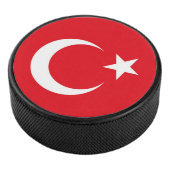 Türkische Flagge Eishockey Puck (3/4)