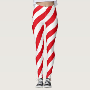 Türkische Flagge Farben diagonal gestreift Leggings