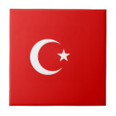 Türkische Flagge Fliese (Vorderseite)