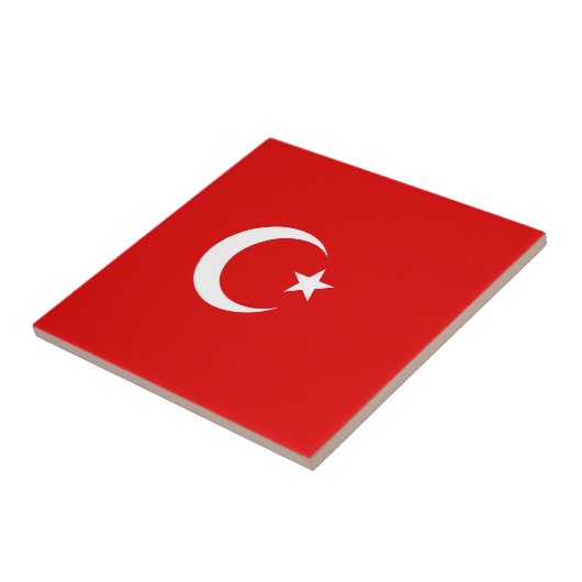 Türkische Flagge Fliese (Seite)