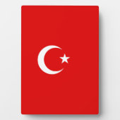 Türkische Flagge Fotoplatte (Vorderseite)