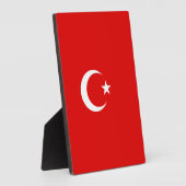 Türkische Flagge Fotoplatte (Seite)
