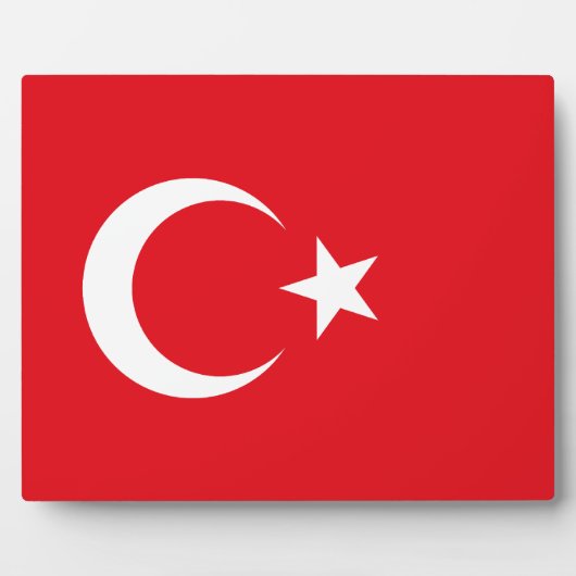 Türkische Flagge Fotoplatte (Vorderseite)