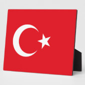 Türkische Flagge Fotoplatte (Seite)