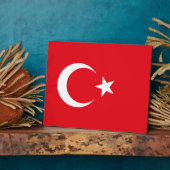 Türkische Flagge Fotoplatte (Seite)