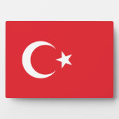 Türkische Flagge Fotoplatte (Vorderseite)