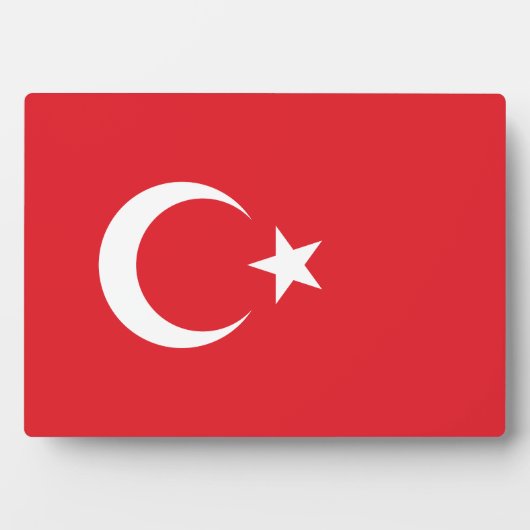 Türkische Flagge Fotoplatte (Vorderseite)