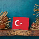 Türkische Flagge Fotoplatte (Seite)