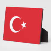 Türkische Flagge Fotoplatte (Seite)