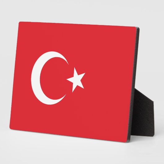 Türkische Flagge Fotoplatte (Seite)