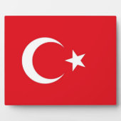 Türkische Flagge Fotoplatte (Vorderseite)