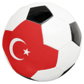 Türkische Flagge Fußball (Dreiviertel)