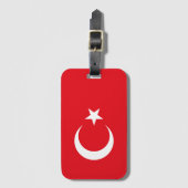 Türkische Flagge Gepäckanhänger (Vorderseite Vertikal)