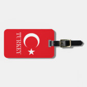 Türkische Flagge Gepäckanhänger (Vorderseite horizontal)