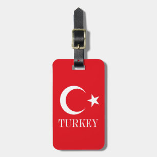 Türkische Flagge Gepäckanhänger