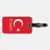 Türkische Flagge Gepäckanhänger (Rückseite horizontal)