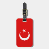 Türkische Flagge Gepäckanhänger (Vorderseite vertikal)