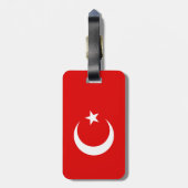 Türkische Flagge Gepäckanhänger (Rückseite vertikal)