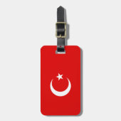 Türkische Flagge Gepäckanhänger (Vorderseite vertikal)