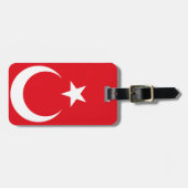 Türkische Flagge Gepäckanhänger (Vorderseite horizontal)