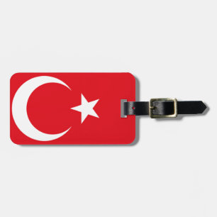 Türkische Flagge Gepäckanhänger