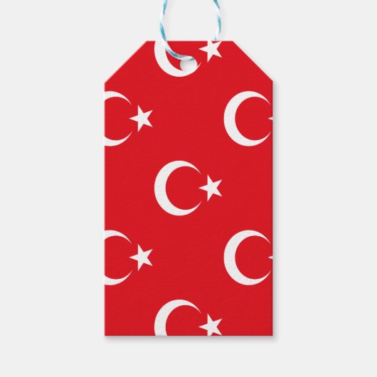 Türkische Flagge Geschenkanhänger (Vorderseite)