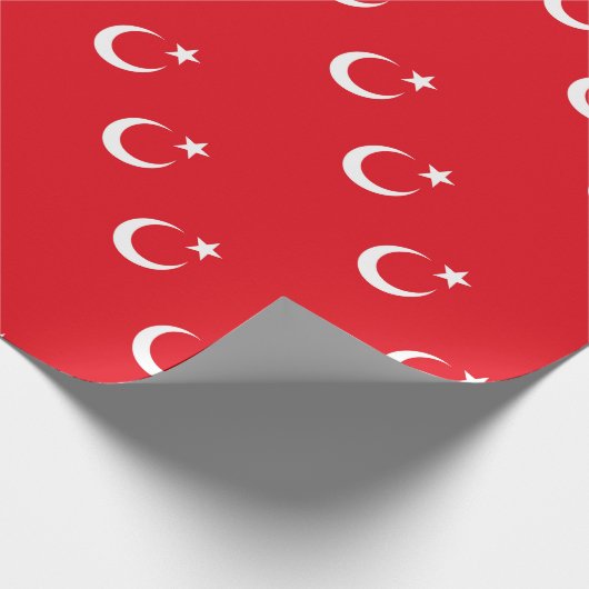 Türkische Flagge Geschenkpapier (Ecke)