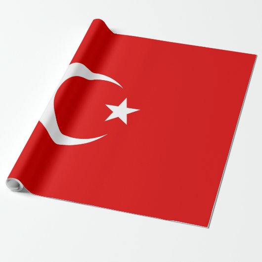 Türkische Flagge Geschenkpapier (Ungerollt)