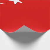 Türkische Flagge Geschenkpapier (Ecke)