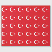 Türkische Flagge Geschenkpapier (Flach)