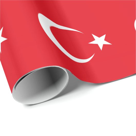 Türkische Flagge Geschenkpapier (Rolleneckpunkt)