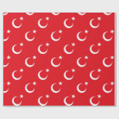 Türkische Flagge Geschenkpapier (Flach)