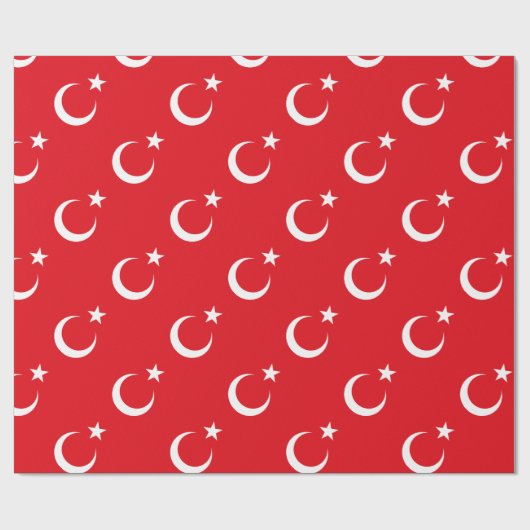 Türkische Flagge Geschenkpapier (Flach)