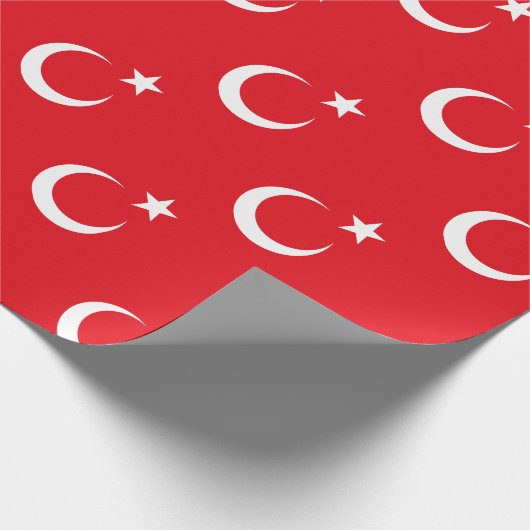 Türkische Flagge Geschenkpapier (Ecke)