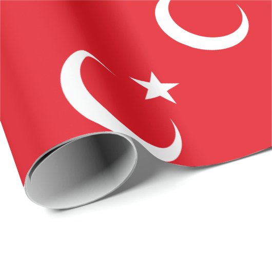 Türkische Flagge Geschenkpapier (Rolleneckpunkt)