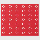 Türkische Flagge Geschenkpapier (Flach)
