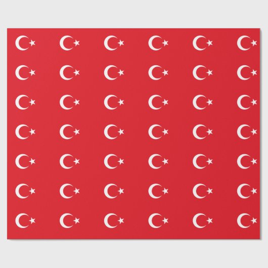 Türkische Flagge Geschenkpapier (Flach)