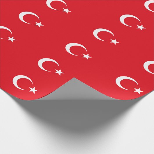 Türkische Flagge Geschenkpapier (Ecke)