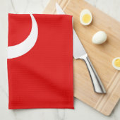 Türkische Flagge Geschirrtuch (Viertel Falte)