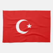 Türkische Flagge Geschirrtuch (Horizontal)