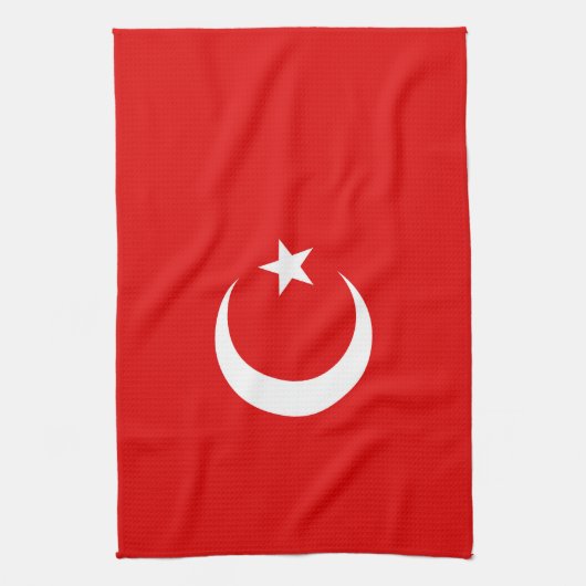 Türkische Flagge Geschirrtuch (Vertikal)