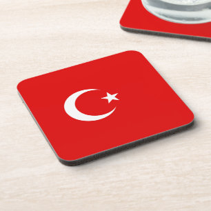 Türkische Flagge Getränkeuntersetzer