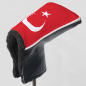Türkische Flagge Golf Headcover (3/4 Vorderseite)