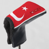 Türkische Flagge Golf Headcover (3/4 Vorderseite)