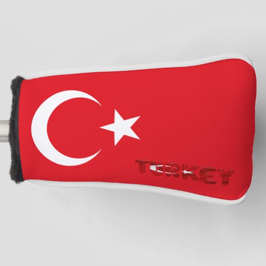 Türkische Flagge Golf Headcover (Vorderseite)