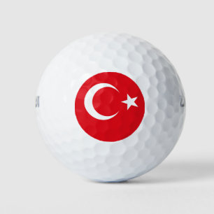 Türkische Flagge Golfball