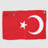 Türkische Flagge Golfhandtuch (Horizontal)