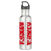 Türkische Flagge Gorgetic Patriotic Edelstahlflasche (Rückseite)
